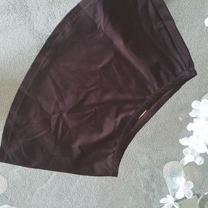 Cami . Brown. Swim skirt cover.